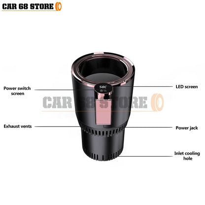 12V Warm/ Cool Smart Car Cup- Heating/ Cooling Cup 2-In-1